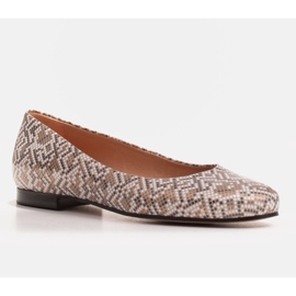 Marco Shoes Ballerine in camoscio beige 1