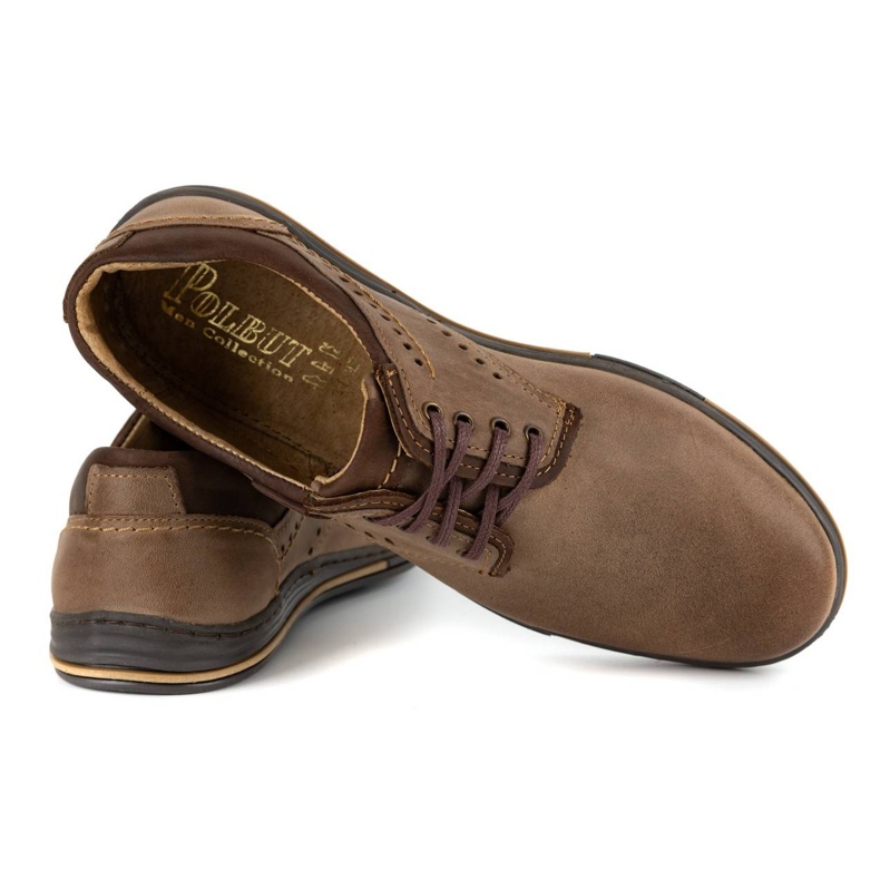 Polbut Scarpe casual da uomo 402 marrone 3
