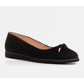 Marco Shoes Ballerine nere in camoscio naturale nero 1