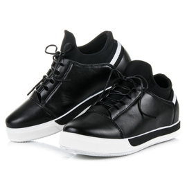 Ideal Shoes Scarpe stringate sportive nere nero 2
