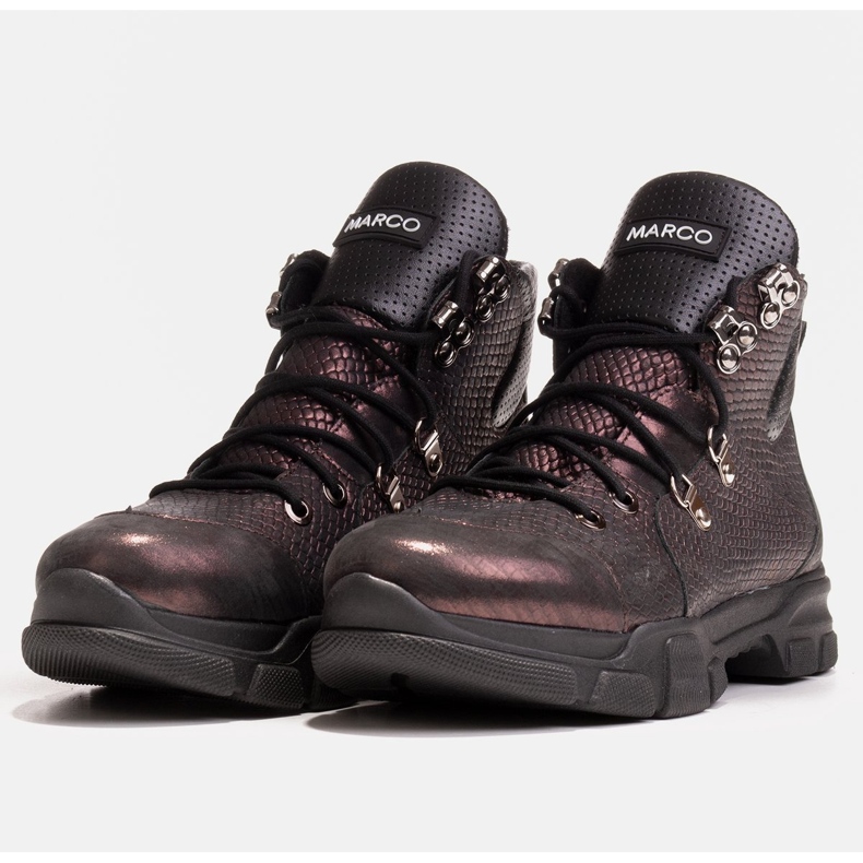 Marco Shoes Stivali sportivi da donna con un leggero isolamento autunno-inverno viola 1
