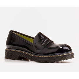 Marco Shoes Scarpe da donna nere su fondo spesso trasparente nero 1