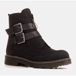 Marco Shoes Stivali neri da donna su fondo spesso trasparente nero 1