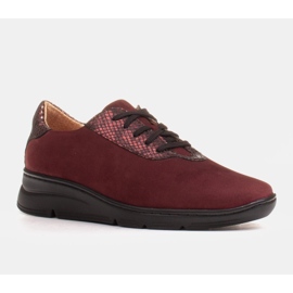 Radoskór Comode scarpe da donna bordeaux per un piede più ampio rosso 1