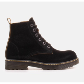 Marco Shoes Stivaletti alti, stivali legati su una suola traslucida nero 1