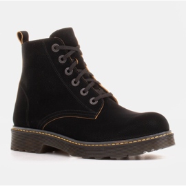 Marco Shoes Stivaletti alti, stivali legati su una suola traslucida nero 2