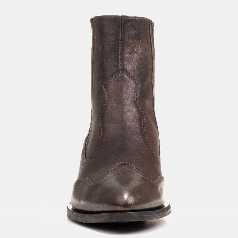 Marco Shoes Stivali da cowboy neri, pelle oro antico sbiadita nero d'oro 1
