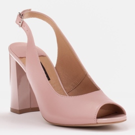 Marco Shoes Sandali da donna con tacco alto rosa 1