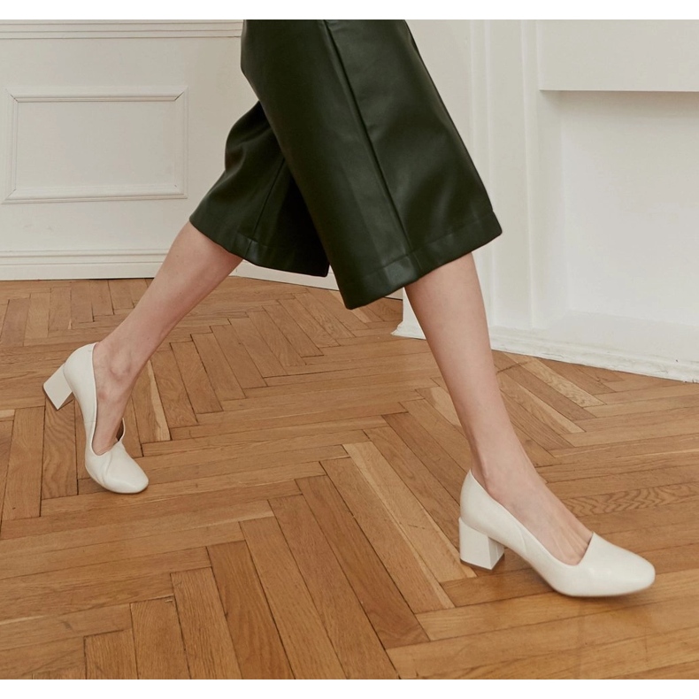 Marco Shoes Eleganti décolleté bianche realizzate in delicata pelle naturale bianco 1