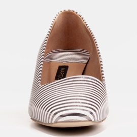 Marco Shoes Décolleté eleganti con tacco metallico d'argento 4