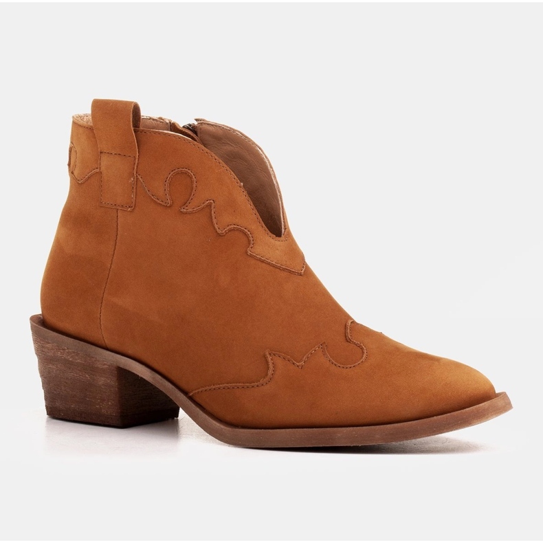 Marco Shoes Stivali non isolati con camoscio e inserti ondulati marrone 1
