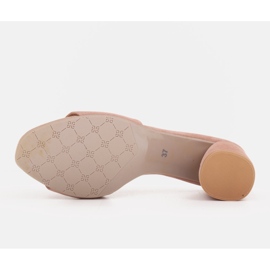 Marco Shoes Pantofole da donna Marco in camoscio naturale rosa 1
