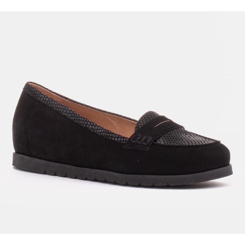 Marco Shoes Scarpe leggere con una parte inferiore molto morbida e un tassello nascosto nero 1