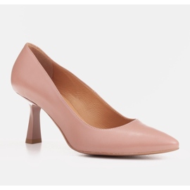 Marco Shoes Eleganti décolleté realizzate in delicata pelle naturale rosa 1