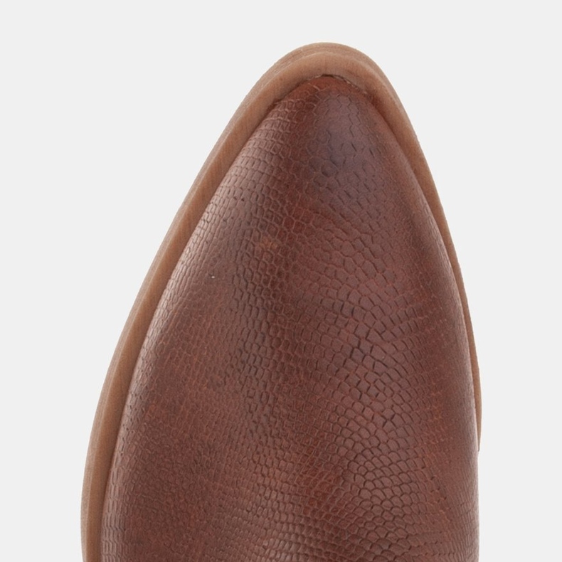 Marco Shoes Stivali in pelle naturale con taglio a V marrone 1
