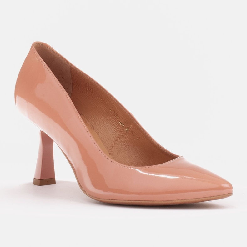 Marco Shoes Eleganti décolleté in lacca albicocca arancia 1