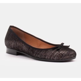 Marco Shoes Ballerine da donna Marco realizzate in pregiato camoscio naturale nero 1