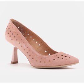 Marco Shoes Eleganti décolleté realizzate in delicata pelle naturale rosa 1