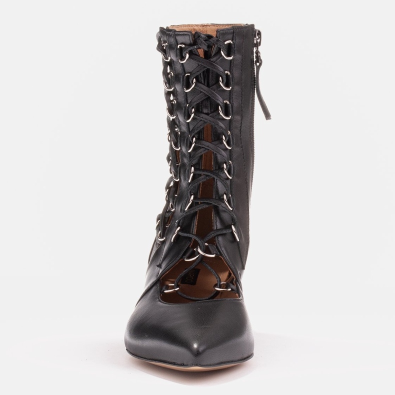 Marco Shoes Stivali intrecciati con cinturino nero 1