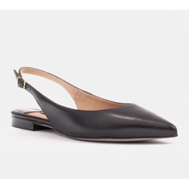 Marco Shoes Sandali in pelle naturale di colore nero 1