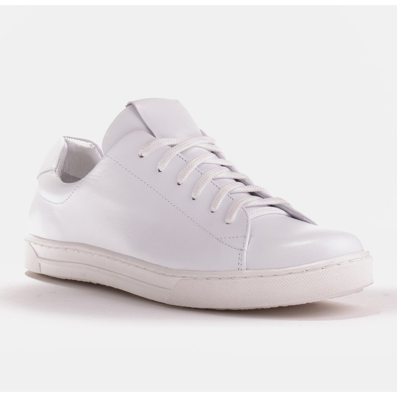 Marco Shoes Sneakers sportive in pelle fiore bianca 1