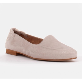 Marco Shoes Ballerine da donna con elastico nella tomaia beige 1