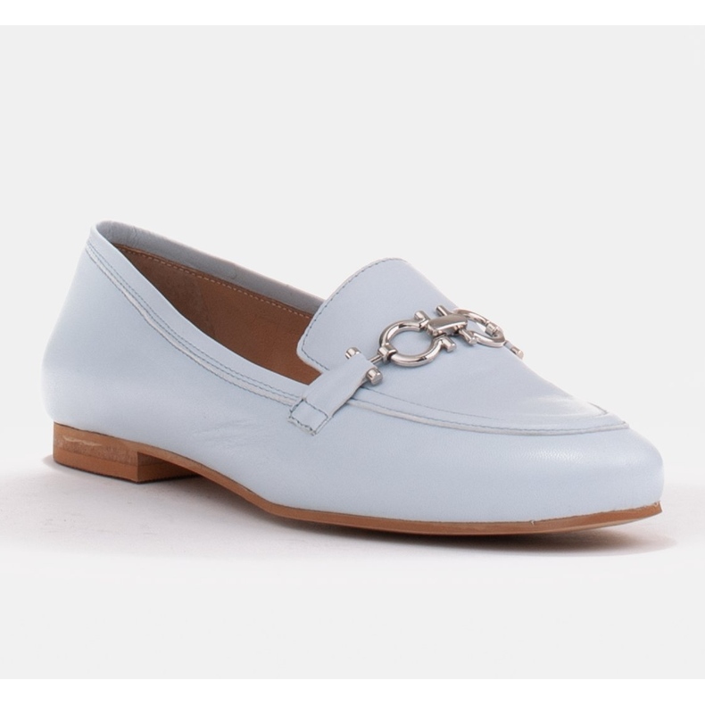 Marco Shoes Mocassini ballerine da donna con decorazioni blu 1