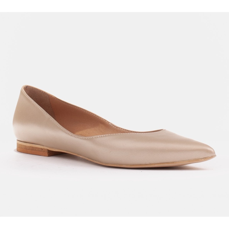 Marco Shoes Ballerine da donna con fianchi bassi d'oro 1