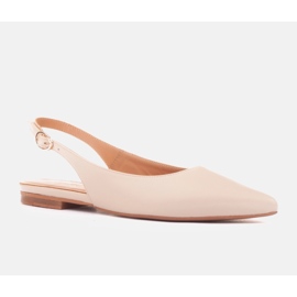 Marco Shoes Sandali beige in pelle naturale 1