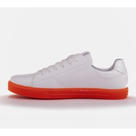 Marco Shoes Sneakers sportive in pelle fiore bianca 1