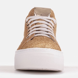 Marco Shoes Sneakers leggere con suola spessa 1958P-1208-615-1 d'oro 1