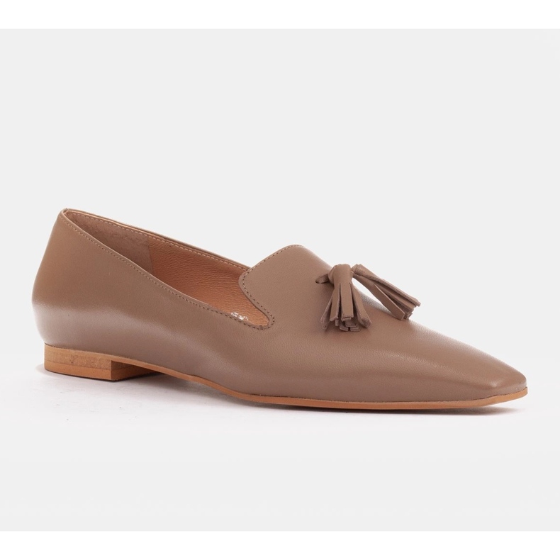 Marco Shoes Ballerine signore signore con frange beige 1