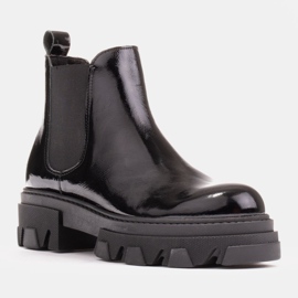 Marco Shoes Stivaletti Serena Chelsea su una suola spessa nero 1