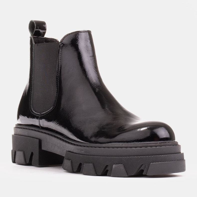 Marco Shoes Stivaletti Serena Chelsea su una suola spessa nero 1