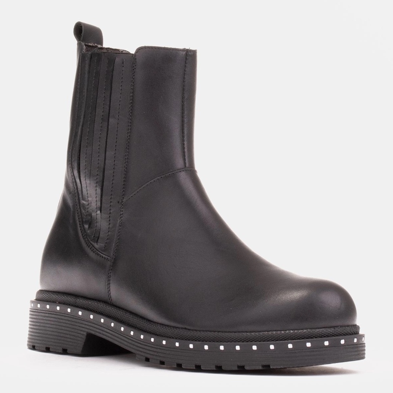 Marco Shoes Stivali Costanza con borchie argento nero 1