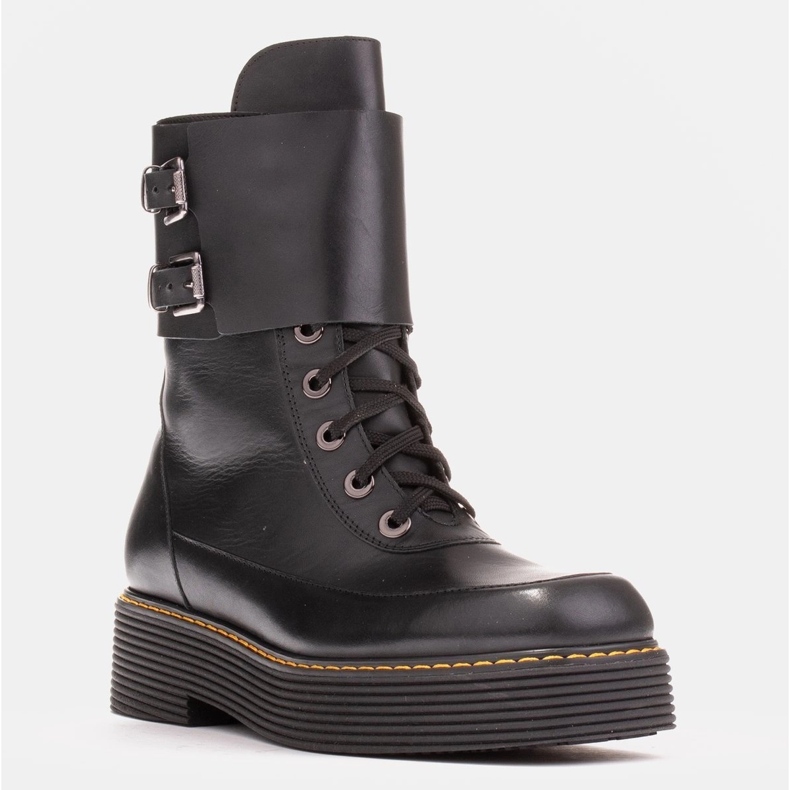 Marco Shoes Stivali Federica con fibbie decorative nero 1
