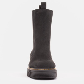Marco Shoes Stivali Greta con gomma elastica nero 1