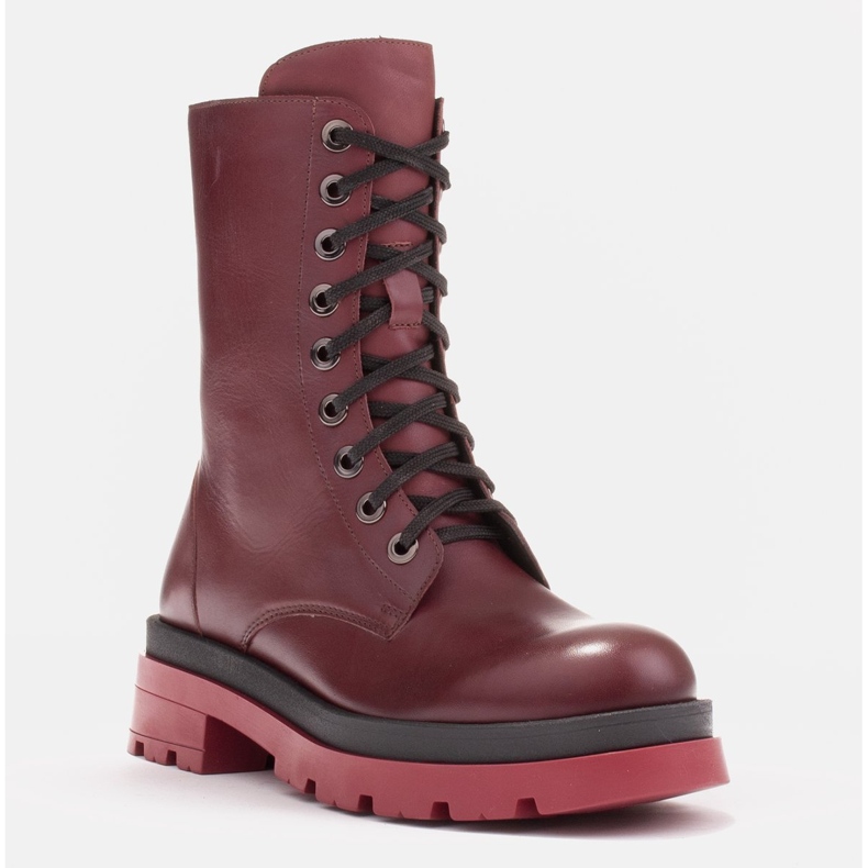 Marco Shoes Stivali stringati Giulia chiaretto rosso 1