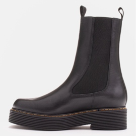 Marco Shoes Stivali Greta con gomma elastica nero 1