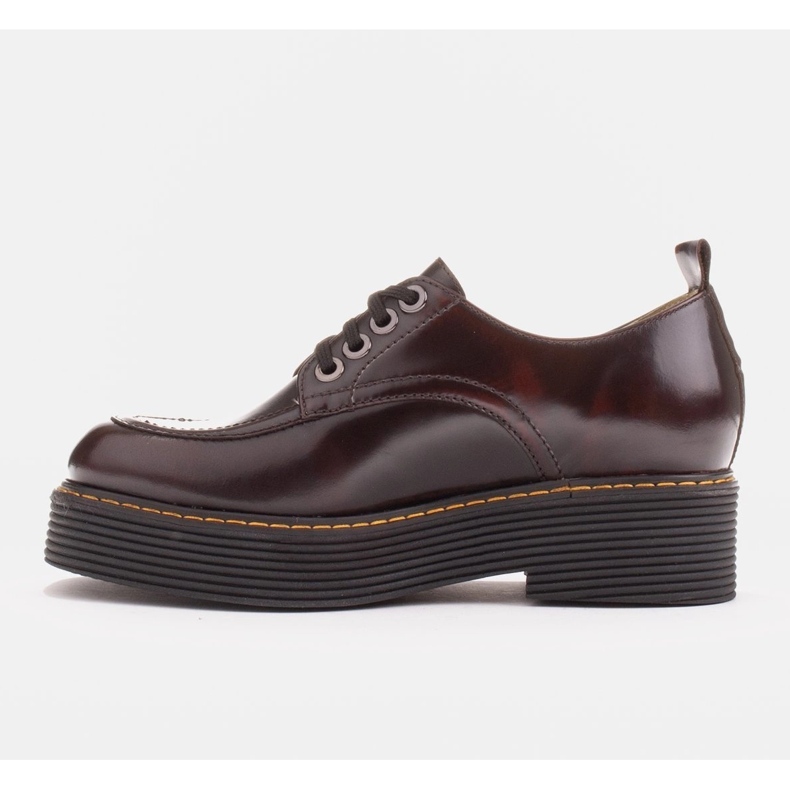 Marco Shoes Mocassini Chiara in pelle spazzolata nero rosso 1