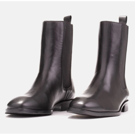 Marco Shoes Stivaletti Chelsea Sofi con tomaia in gomma nero 2