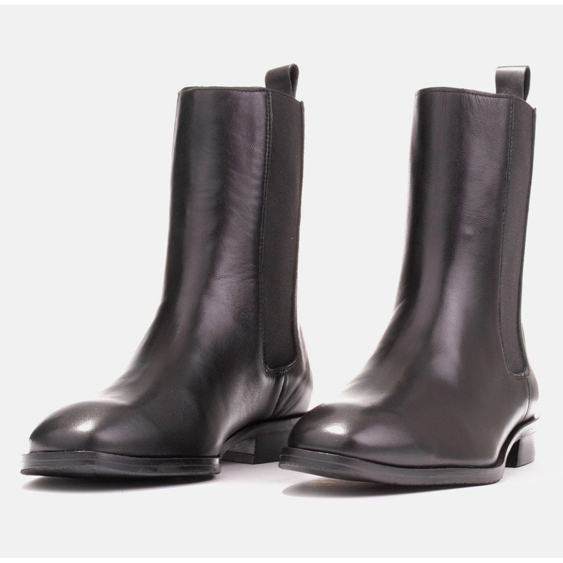 Marco Shoes Stivaletti Chelsea Sofi con tomaia in gomma nero 2
