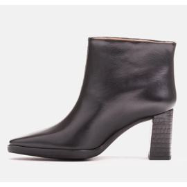 Marco Shoes Stivali combinati realizzati in due tipi di pelle nero 1