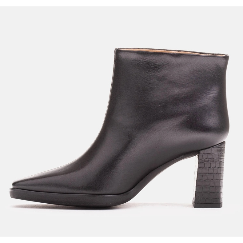 Marco Shoes Stivali combinati realizzati in due tipi di pelle nero 1