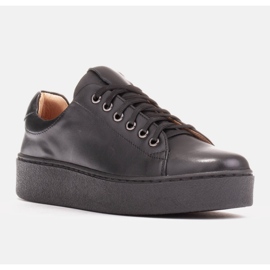 Marco Shoes Sneakers sportive con fondo spesso nero 1