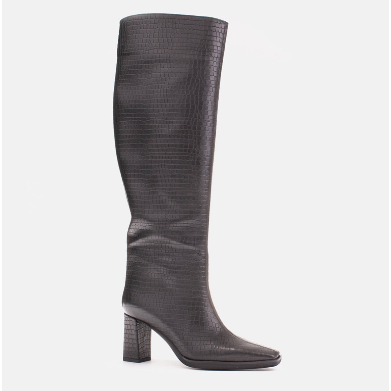 Marco Shoes Stivali con tacco alto e tomaia regolare nero 1