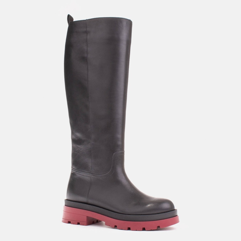Marco Shoes Stivali trapper con tomaia regolare nero 1