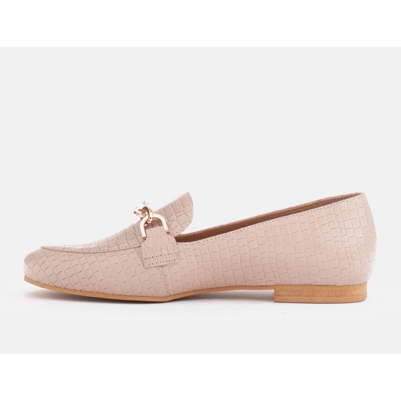 Marco Shoes Ballerine con catena d'oro beige 2