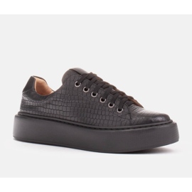 Marco Shoes Sneakers in nappa leggera nero 1