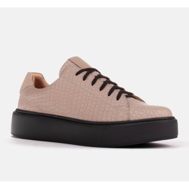 Marco Shoes Sneakers in nappa leggera beige 1